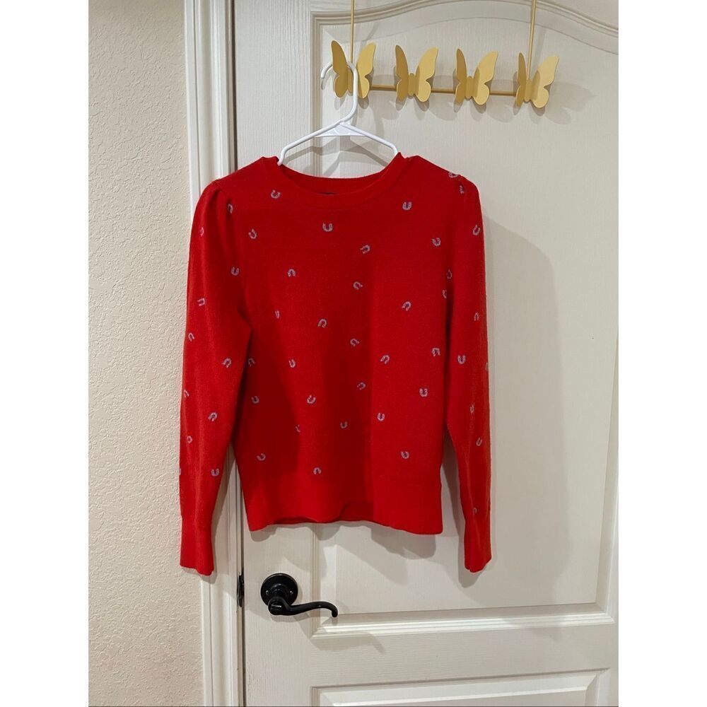 Banana Republic Horseshoe print pullover sweater size medium
